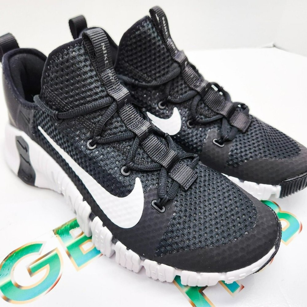 Nike Metcon 3 Men's Black White Running Training Cross fit Sneakers CJ0861 010 - Picture 2 of 7